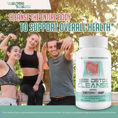 Made in USA label on Sebi Detox Cleanse packaging