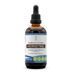 Bottle of Secrets of the Tribe Horsetail Tincture Alcohol-Free Extract