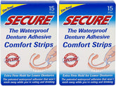 Main product image: Secure Denture Adhesive Strips 2-Pack