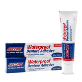 Two 1.4 oz Secure Waterproof Denture Adhesive tubes in packaging