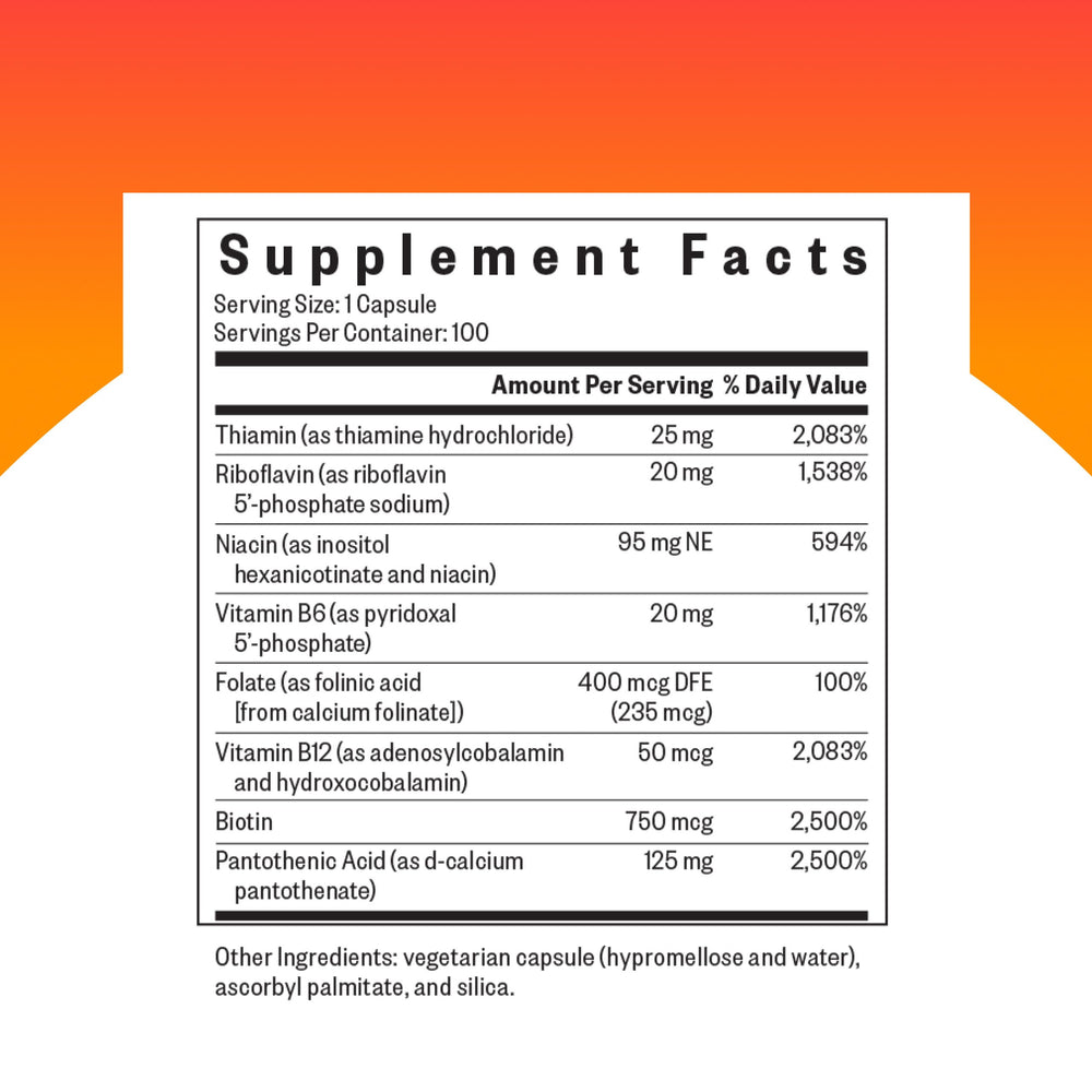 Ingredients list for Seeking Health B Complex MF