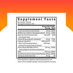 Close-up of Seeking Health B Complex Plus bottle