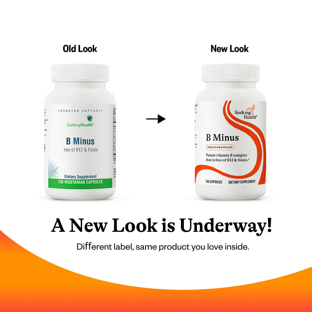 Seeking Health B-Minus packaging and branding