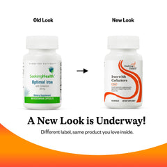 Allergen-free iron supplement label and ingredients