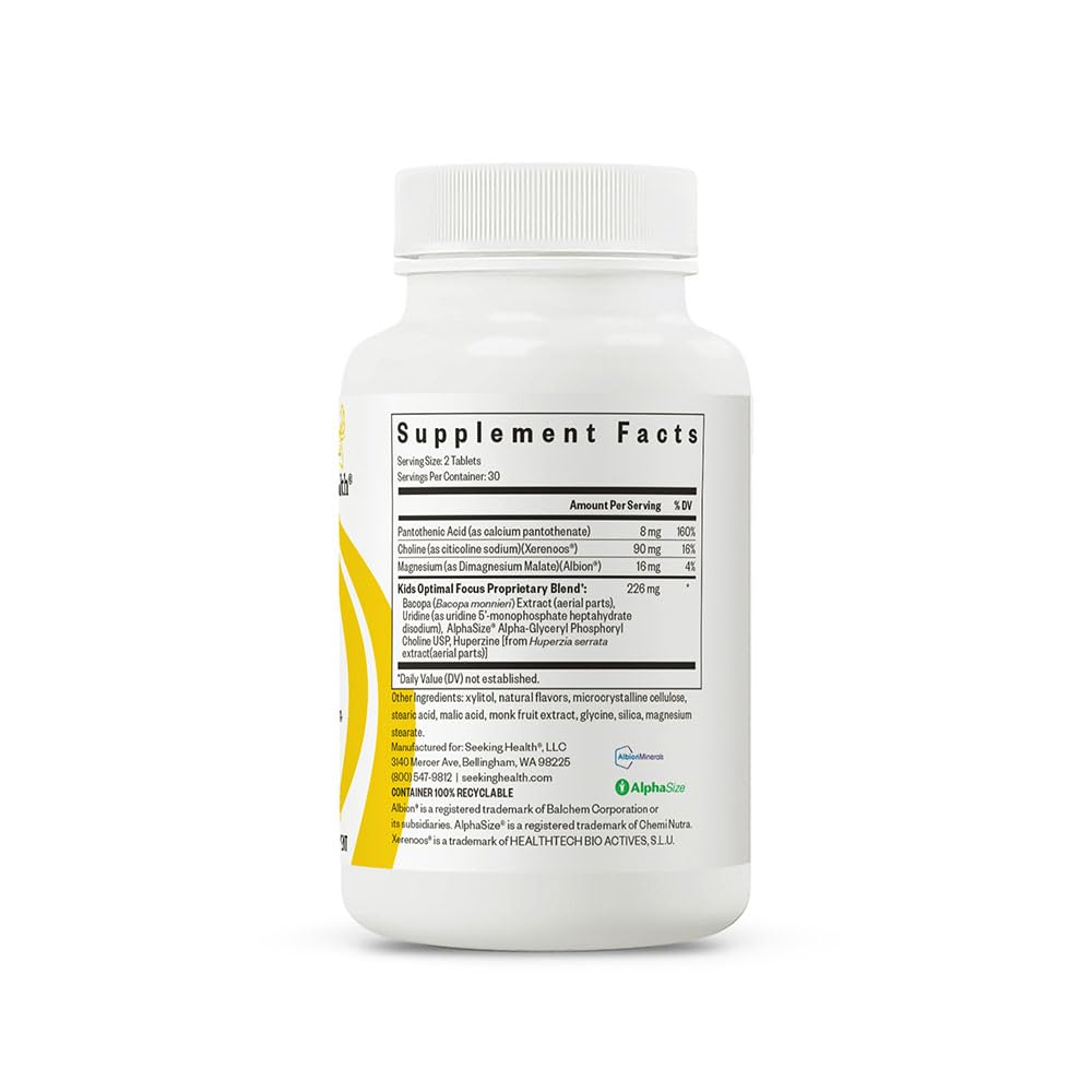 Brand-focused lifestyle image for Seeking Health Kids Optimal Focus