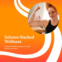 Illustration highlighting bone health benefits of magnesium malate powder