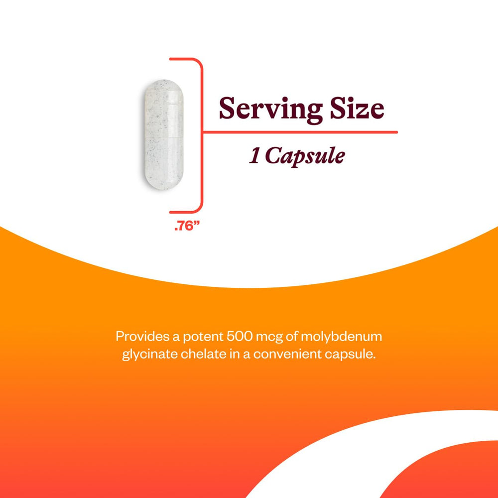 Back of bottle showing supplement facts and ingredients