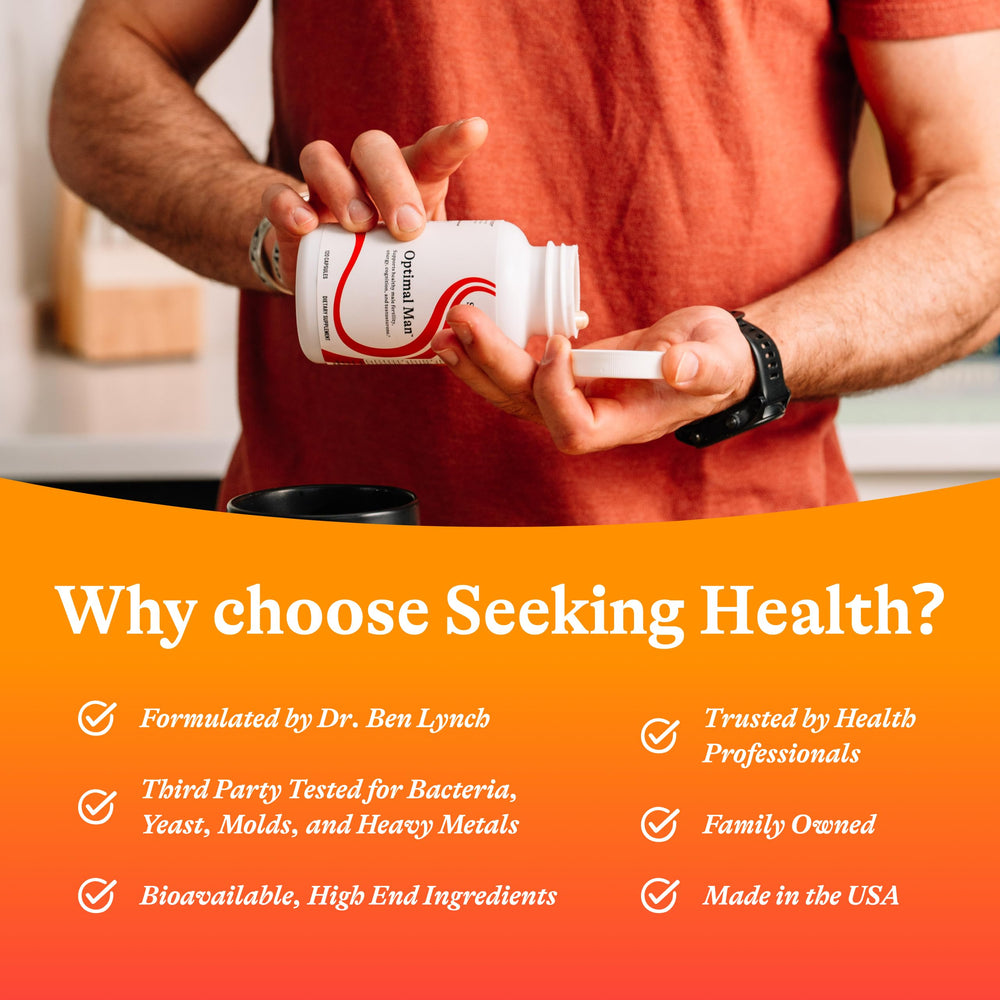 Product packaging and quality assurance by Seeking Health