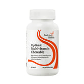 Front label of Seeking Health Optimal Multivitamin Chewable bottle displaying 60 tablets