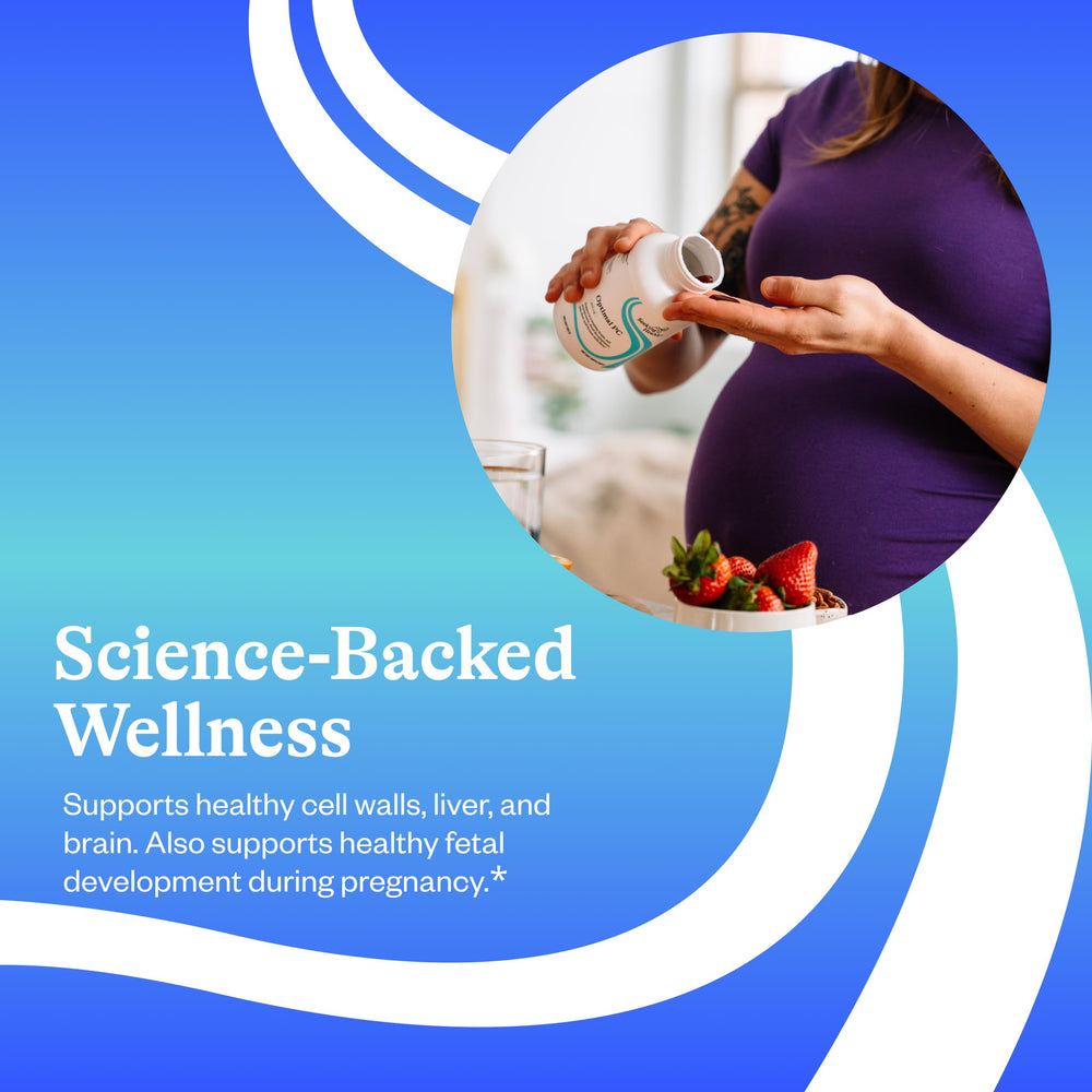 Illustration of choline from phosphatidylcholine and sunflower lecithin ingredients