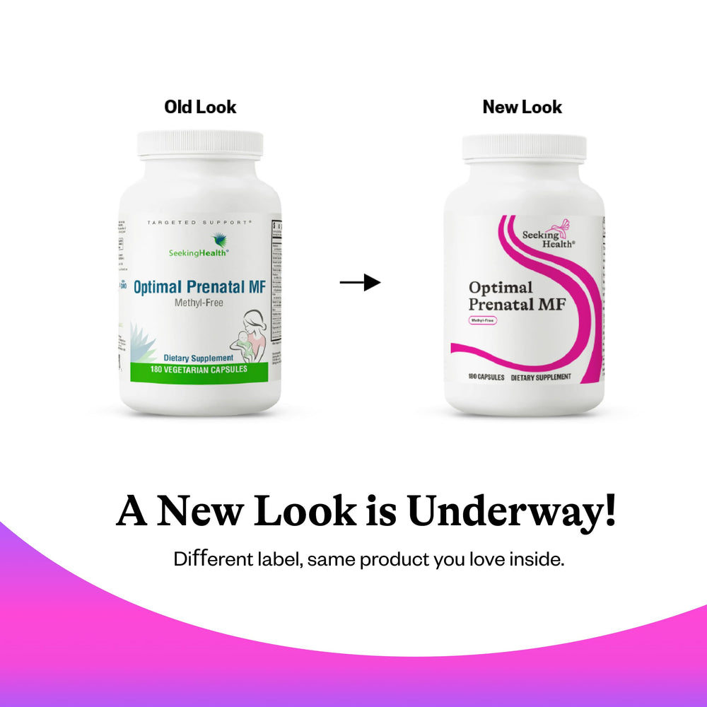 Supplement facts and bottle label for 180 capsules