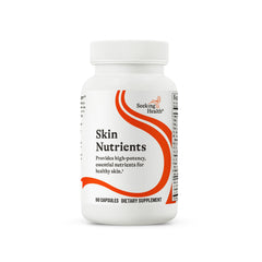 Bottle of Seeking Health Skin Nutrients with label
