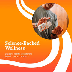 Seeking Health Testosterone Nutrients capsules on white background signaling reliable quality