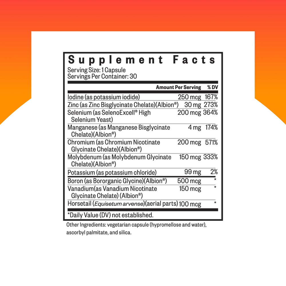 Back view of bottle showing dosage information