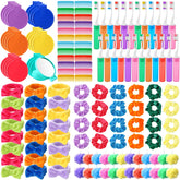 Seeloowy 144 Pcs Christmas Gift Fillers – assortment of colorful toiletries