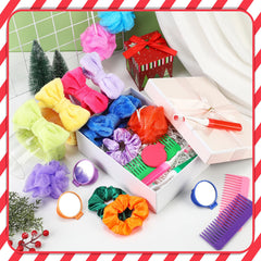 Spa headbands and bath loofah included in Seeloowy gift fillers