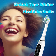 SEEREIN iO white replacement toothbrush head - front view