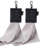 SEIBER 7x7 inch camo-dark microfiber cleaning cloth with neoprene pouch (1st piece).