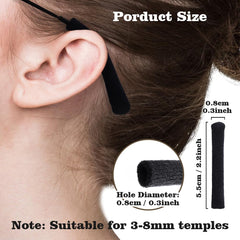 Knitted cotton eyeglass ear cushions