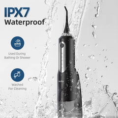 IPX7 waterproof Sejoy water flosser with USB charging