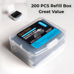 Automatic push-to-open floss picks dispenser