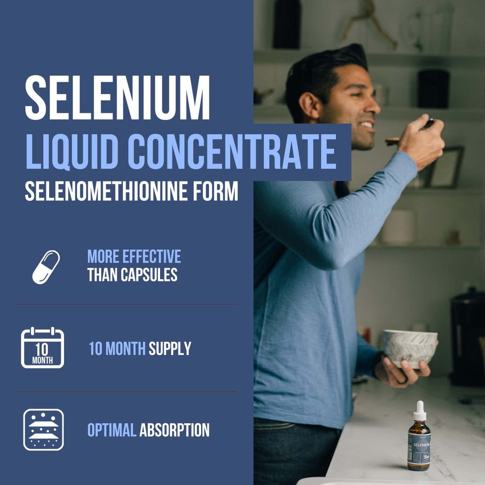 Selenium 200 mcg Selenomethionine vegan sublingual liquid dropper