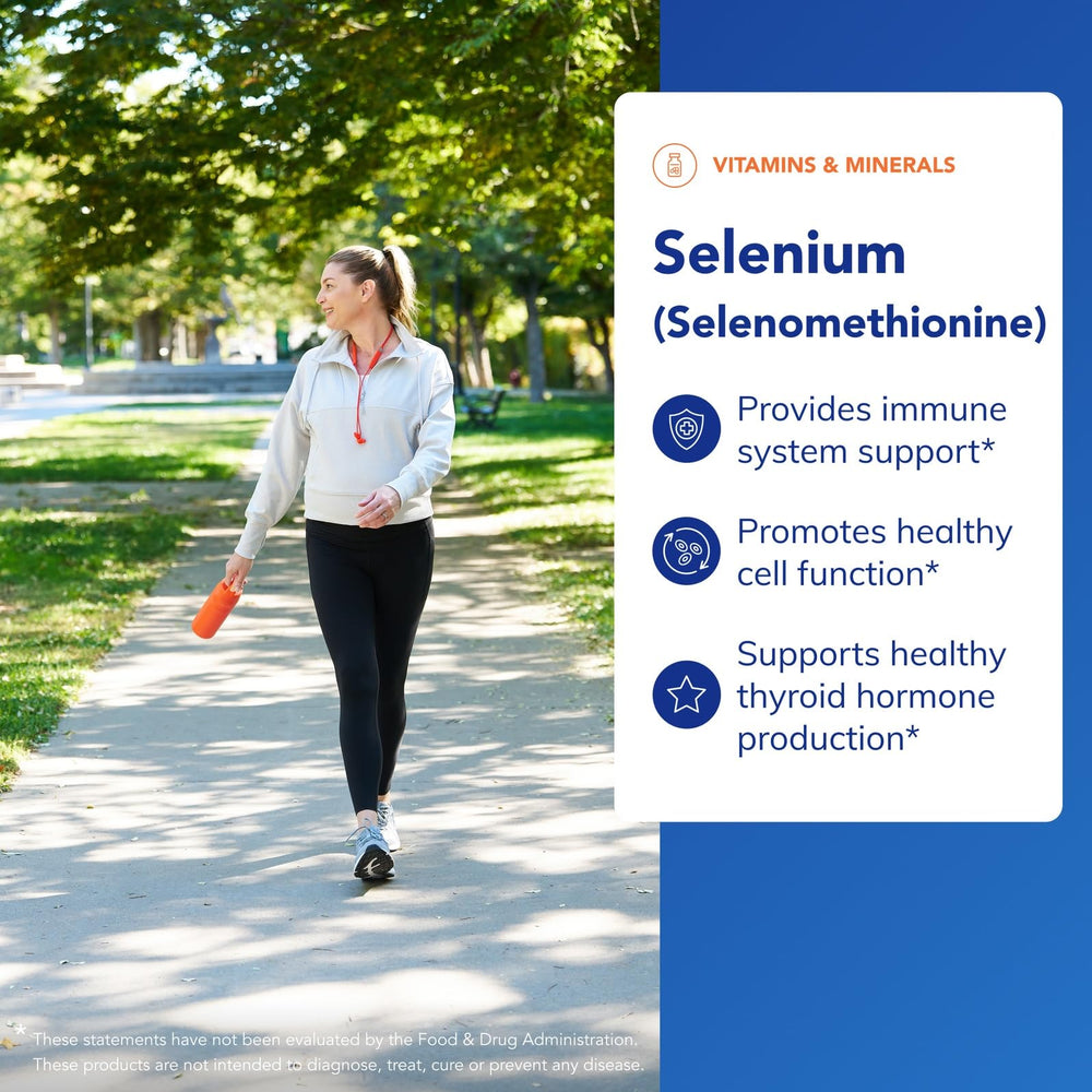 Selenium for antioxidant defense and thyroid health