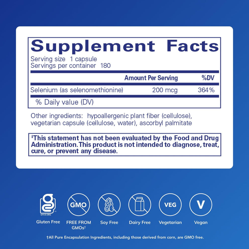 Selenium capsules for immune support