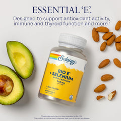 Graphic showing selenium and lecithin ingredients