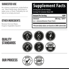 Third-party tested vegan Selenium supplement label