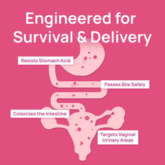 FOS prebiotics with probiotics for women's gut health