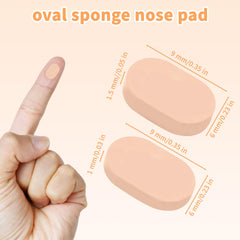 Self-adhesive eyeglass nose pads