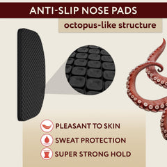 Six-pack of silicone nose pads (0.5 mm) in packaging