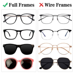 Pair of soft black nose pads for sunglasses and glasses