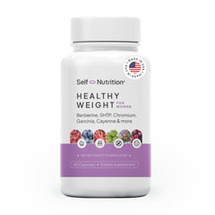 SELF NUTRITION healthy-weight-loss bottle with capsules for daily weight-management support.