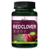 Selvaherb Red Clover capsules bottle on white background