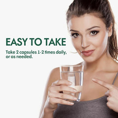 Bottle and capsules ready for consumption