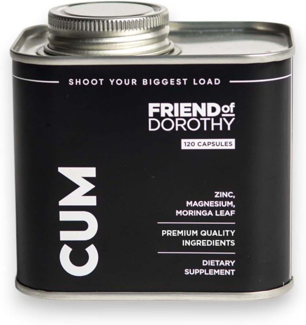 Bottle of Semen Volume Support Capsules for Men on white background