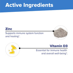 Senior-friendly dissolvable zinc supplement tablets