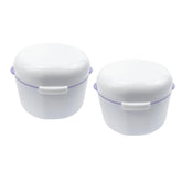 Front view of SENLIN DENTAL 2PCS Retainer Cleaner Case