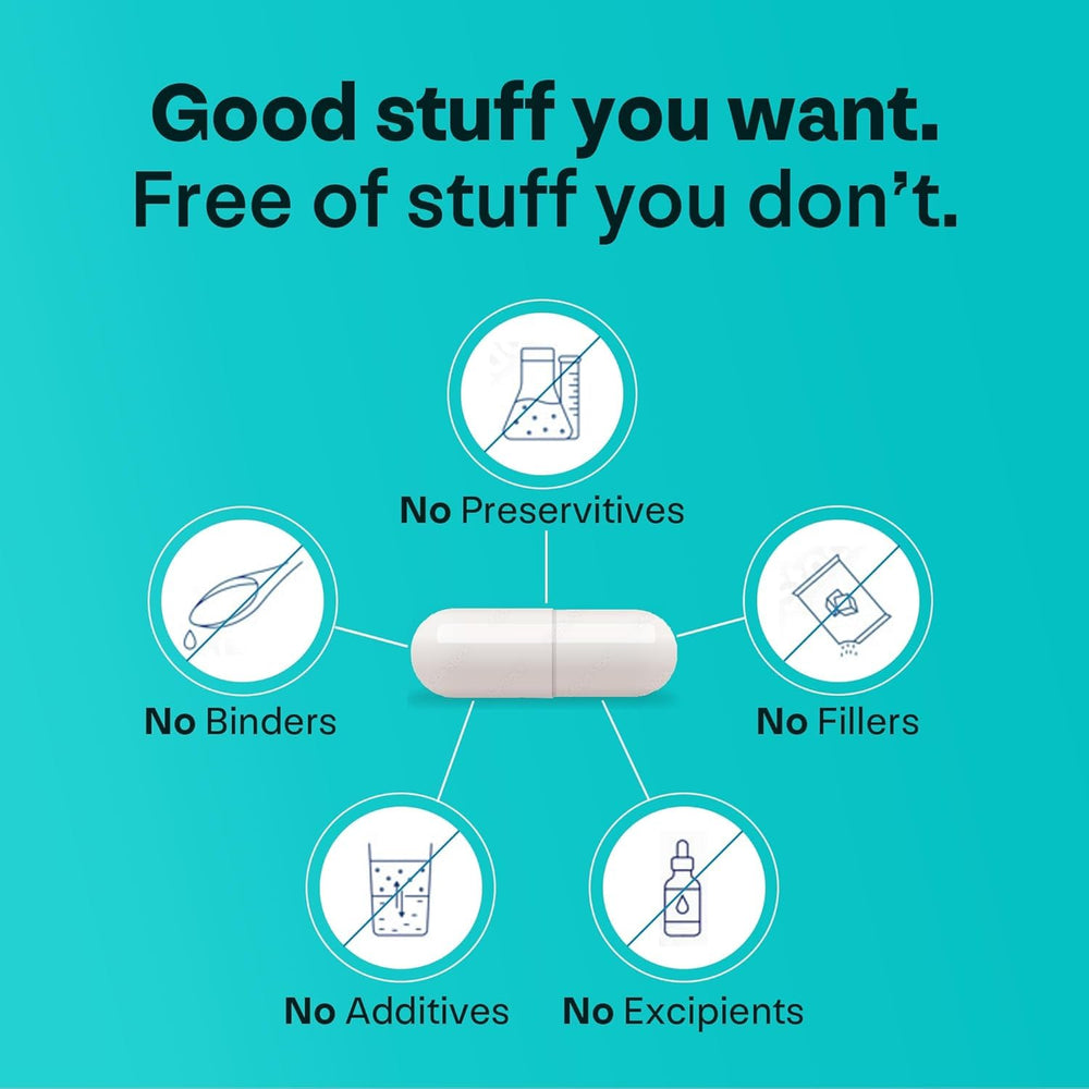 Lab-tested, non-GMO, allergen-free formulation label