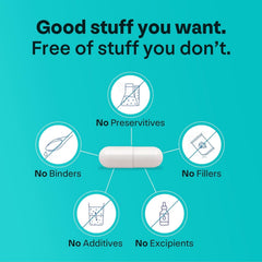 Lab-tested, non-GMO, allergen-free formulation label