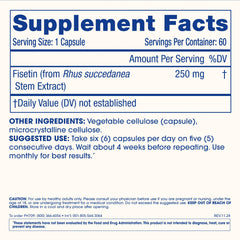 Senolytic properties of fisetin
