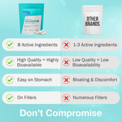 Product label with key features
