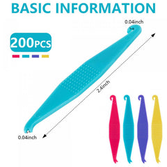 ABS plastic elastic placers close-up