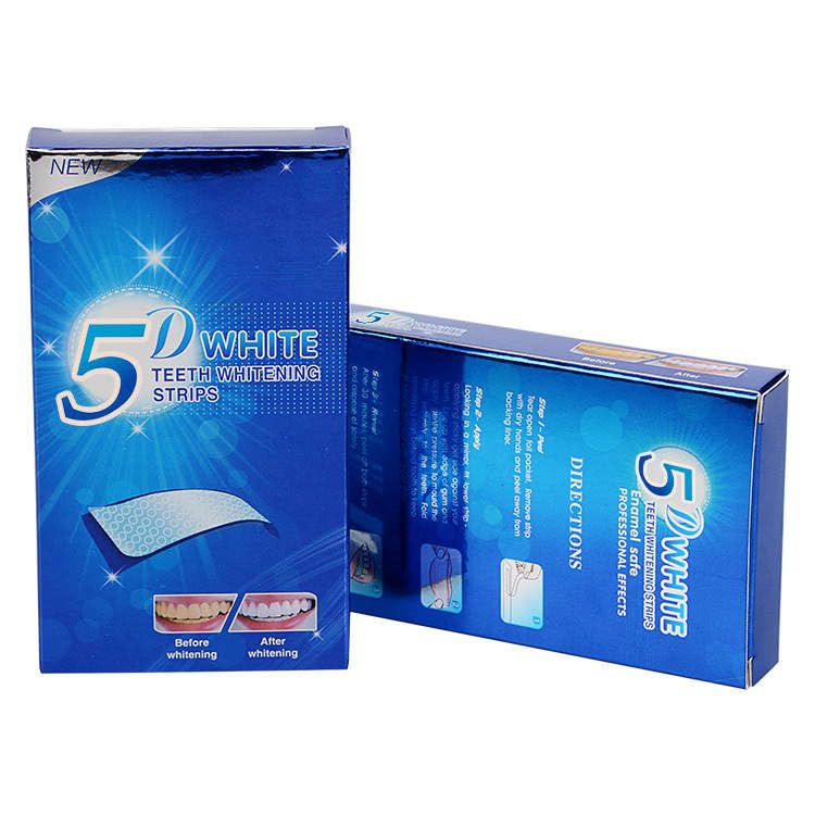 Whitening strips suitable for sensitive teeth