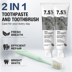 Relief for sensitive teeth with hydroxyapatite toothpaste