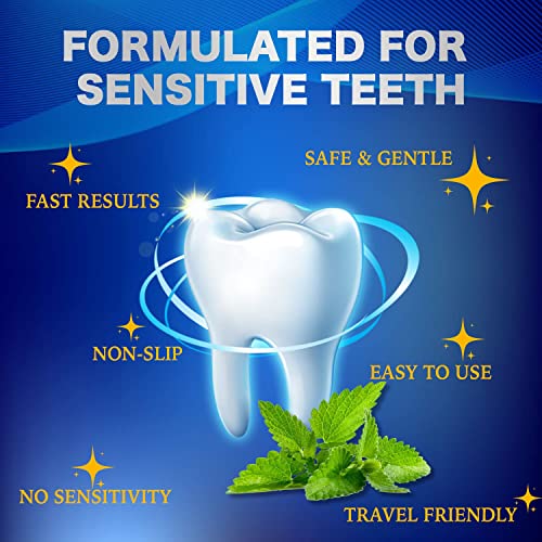 Non-slip design allows talking while whitening