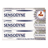 Sensodyne 24/7 sensitivity protection extra whitening toothpaste 6.5 oz pack of 3 - front view
