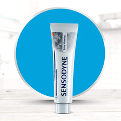 Product display of Sensodyne 24/7 sensitivity protection toothpaste pack
